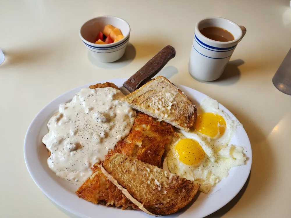 Country Fried Steak and Eggs